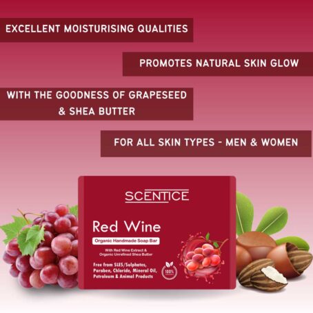 red wine organic bathing soap