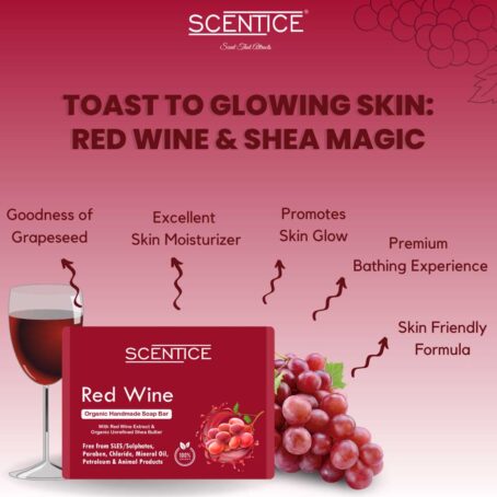 red wine organic bathing soap
